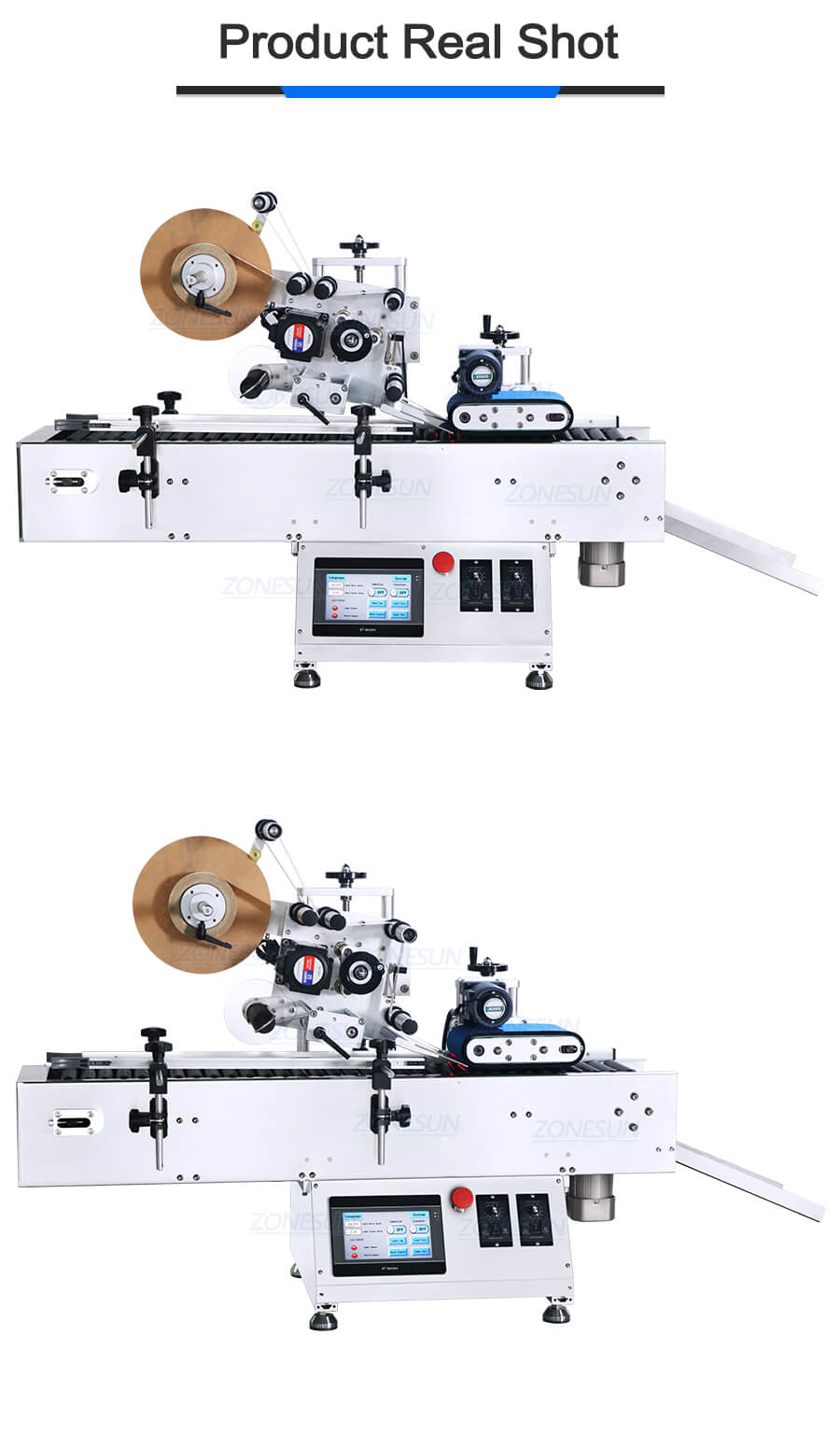 automatic horizontal labeling machine