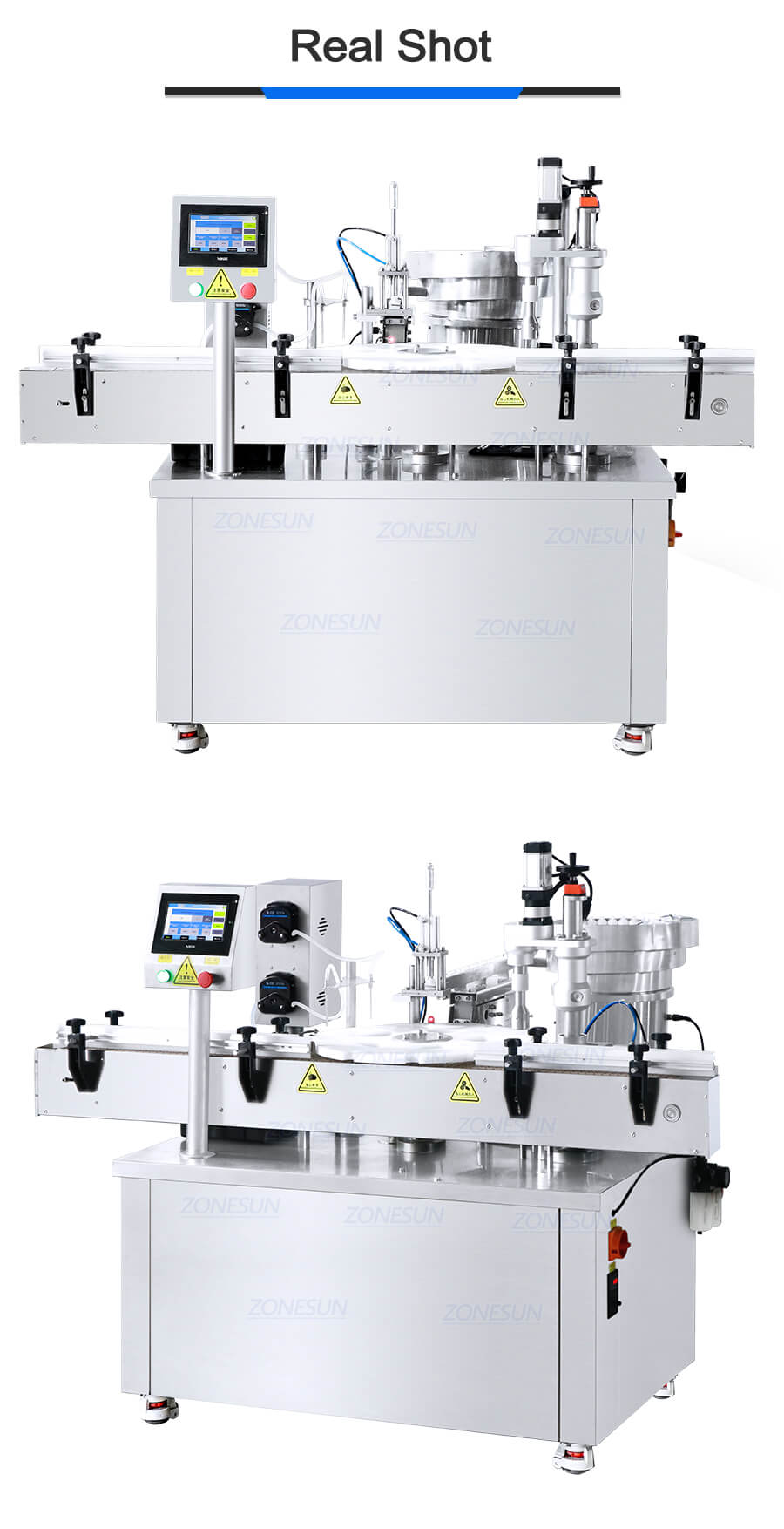 Máquina de encerramento de recheio de líquido monobloco