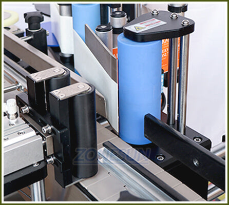 labeling structure of wine bottle filling capping labeling machine