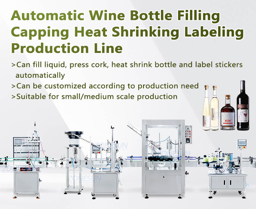 liquor bottle filling capping labeling machine