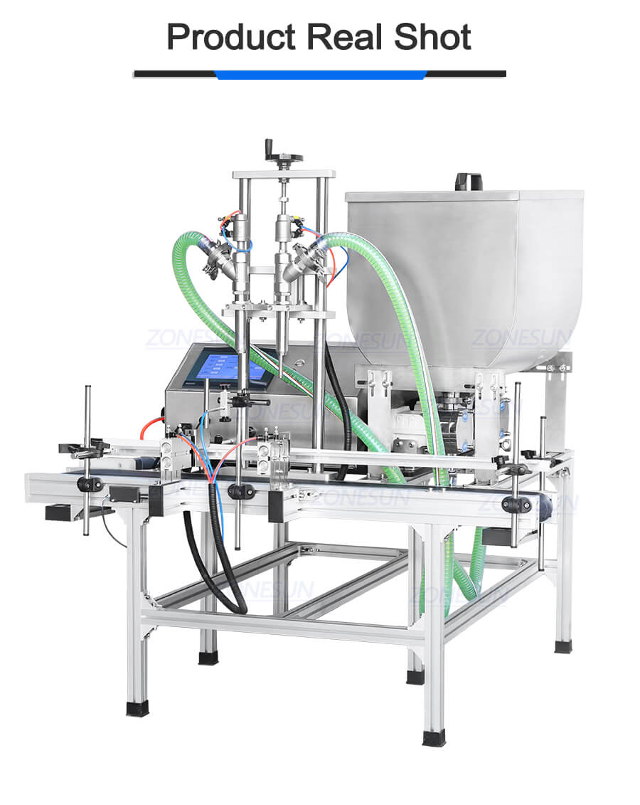 double heads lobe pump filling machine