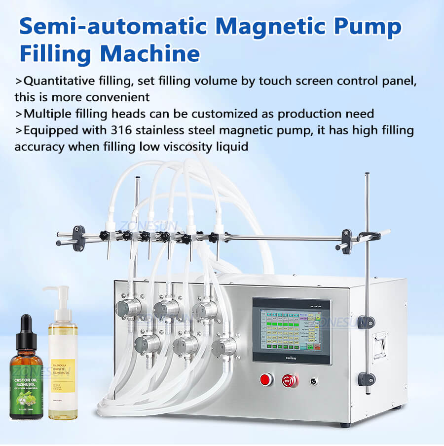 machine à remplissage de pompe magnétique