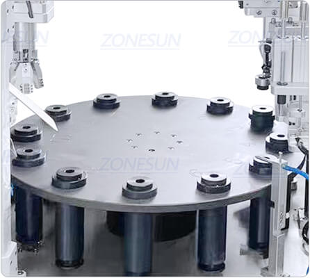 Tabela rotativa de máquina de preenchimento de rímel