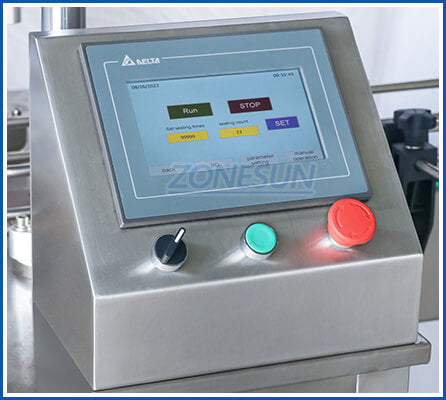 control panel of automatic can seaming machine