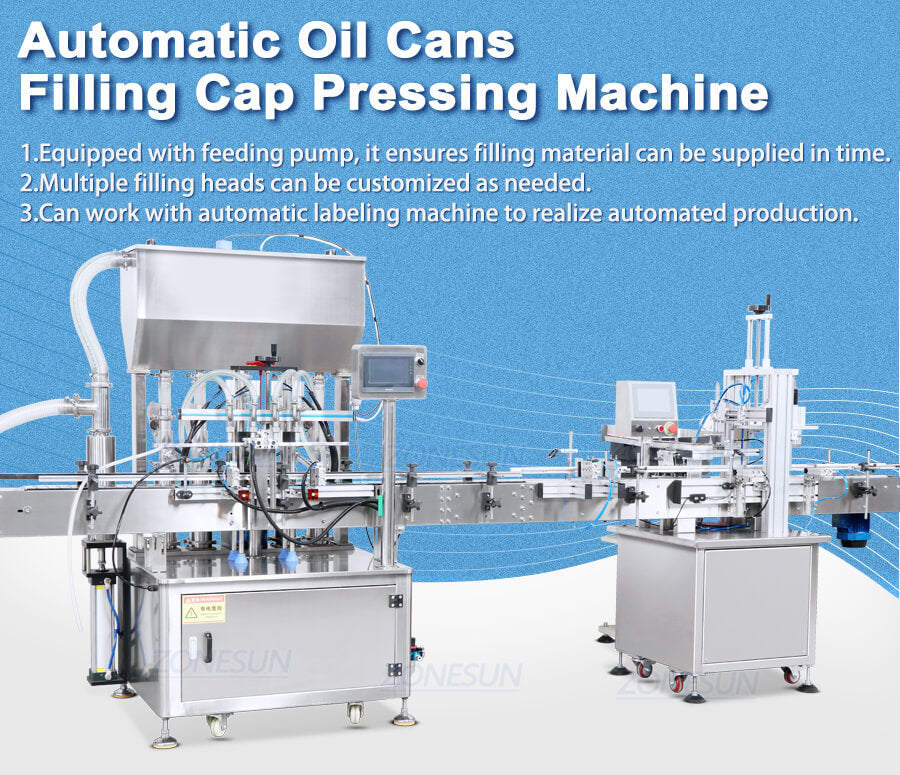 oil cans filling line