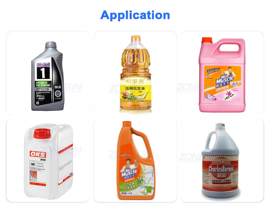 application of plastic jerry can capping machine