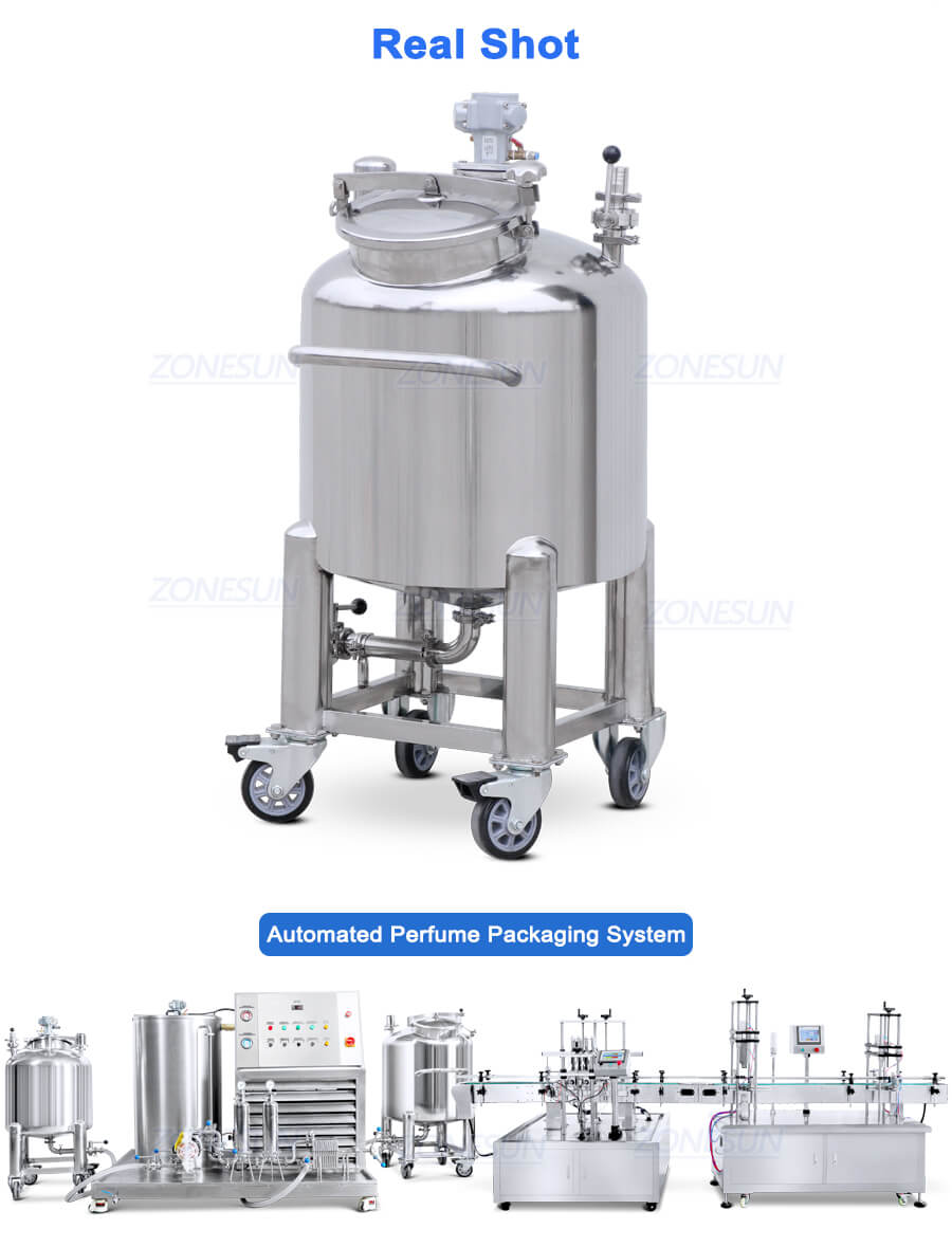 pnemuatic mixing tank for cosmetic