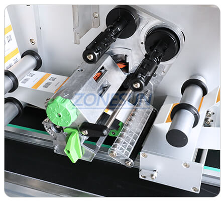 top side labeler with online printer