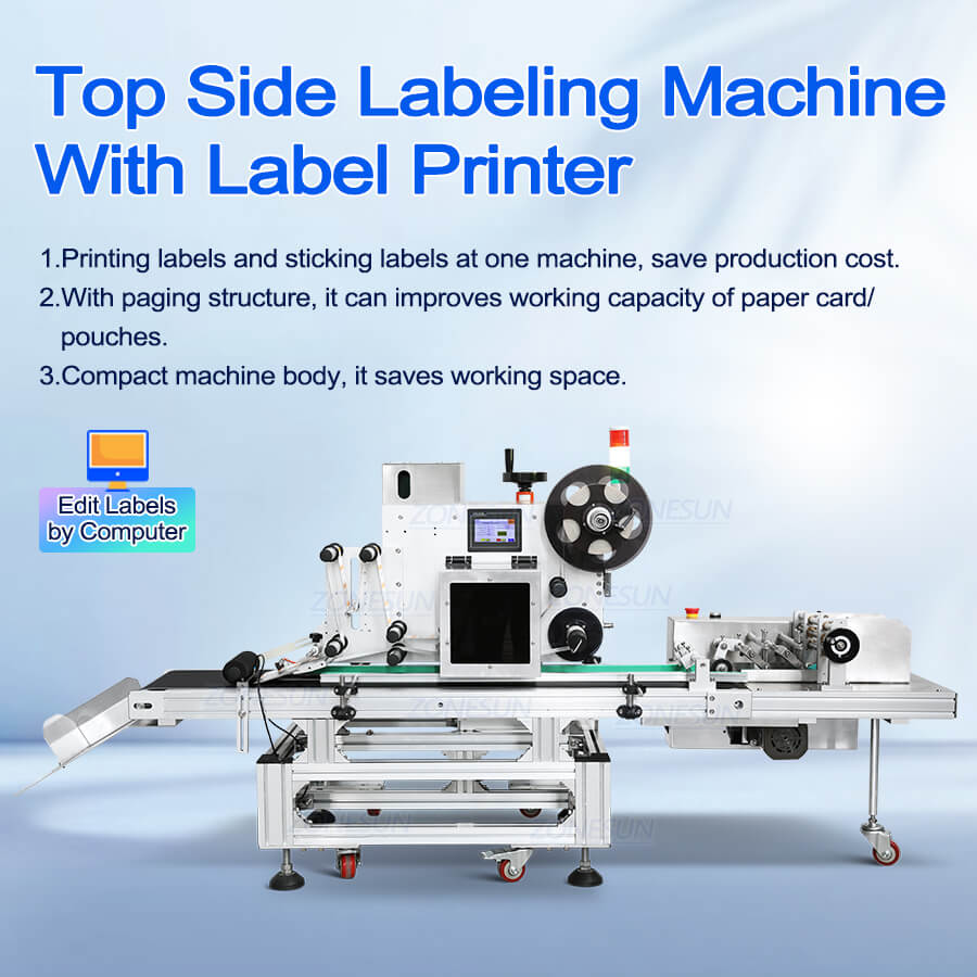 pouch labeling machine