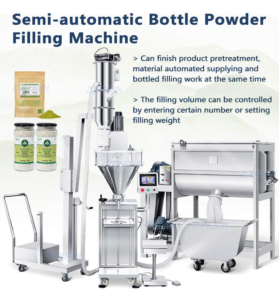 semi-automatic powder filling machine