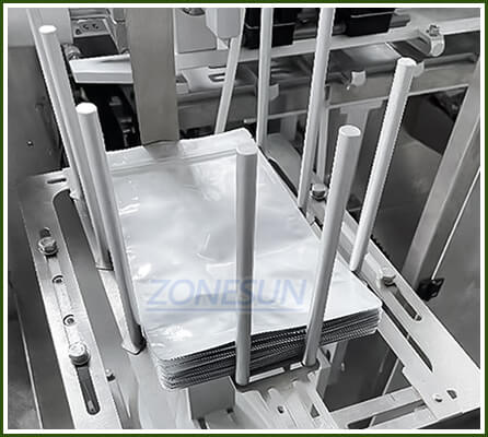 pouch loading structure of powder pouch filling sealing machine