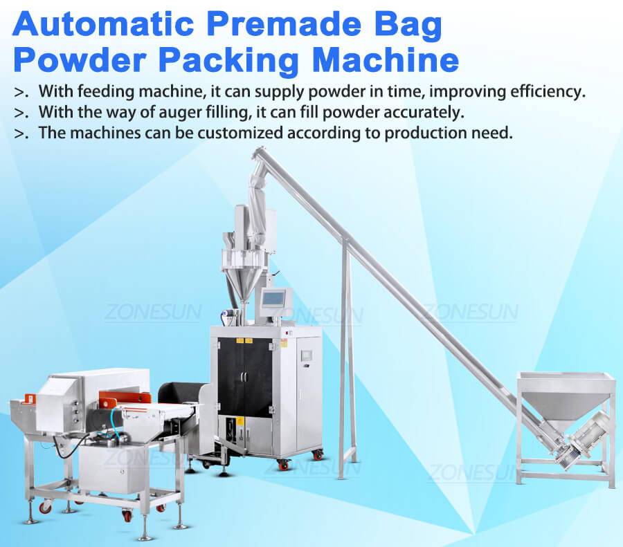 premade pouch powder packing machine