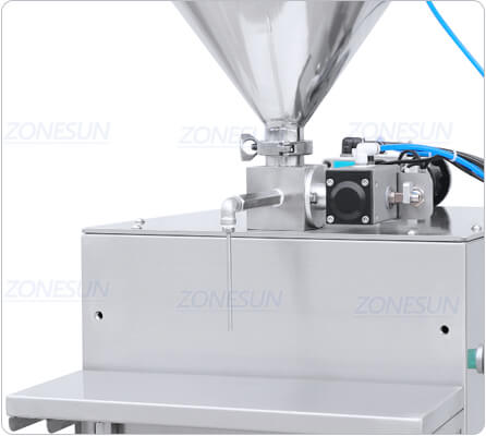 filling nozzle of pressurized hopper filler machine