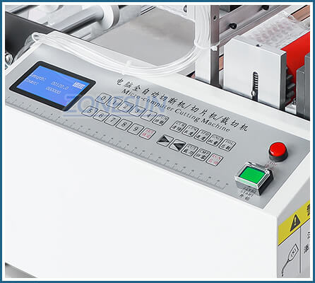 control panel of roll film cutting sealing machine