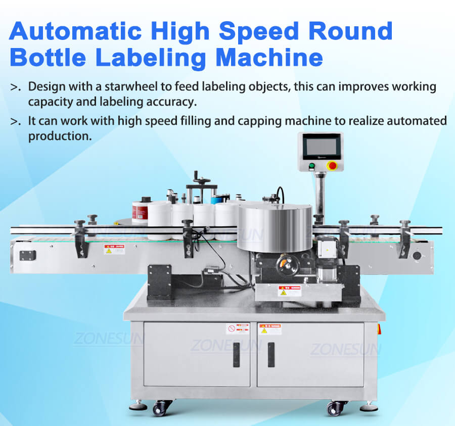 round bottle labeling machine