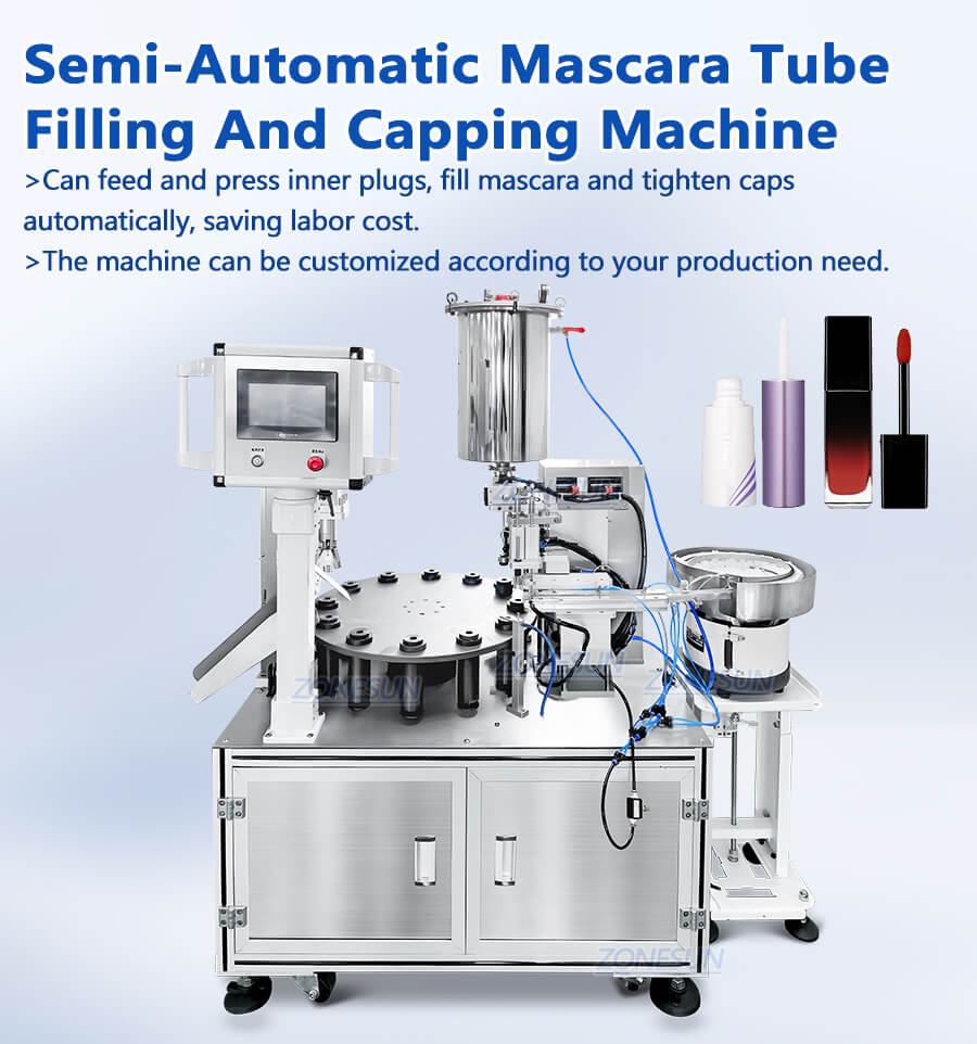 semi-automatic mascara cream packaging machine