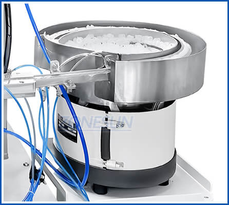 vibratory bowl sorter of semi-automatic mascara cream packaging machine