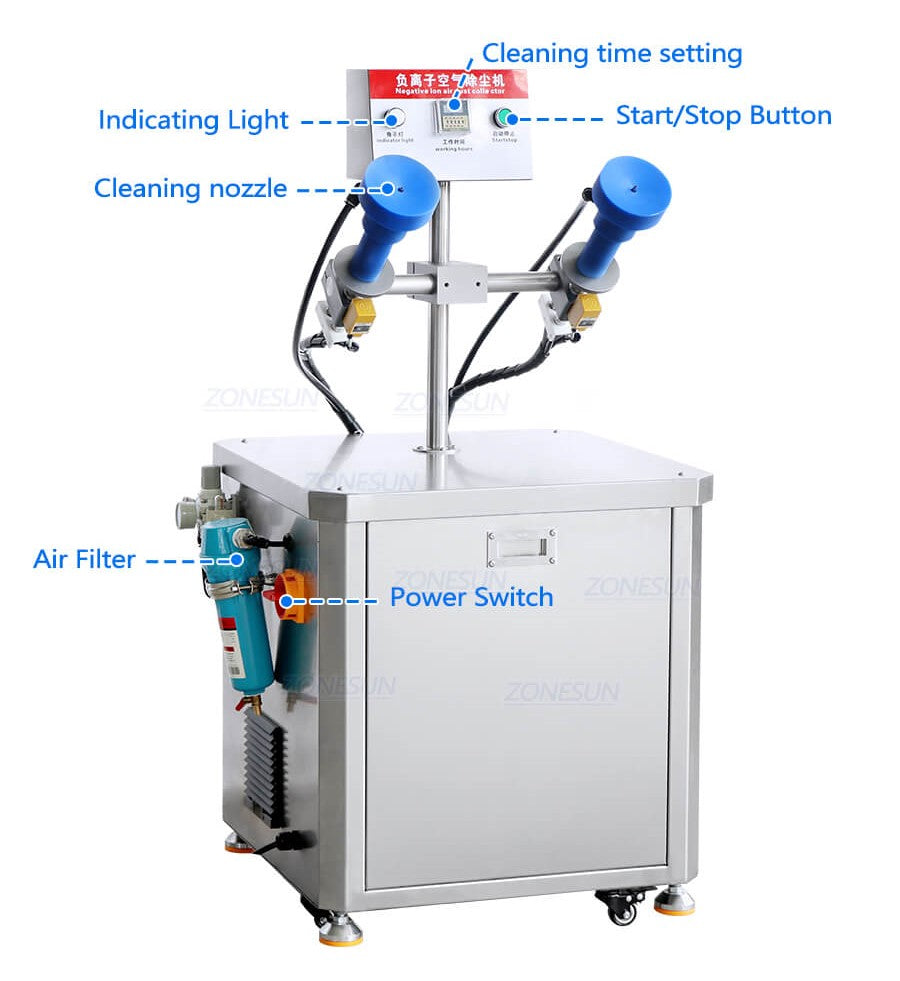 półautomatyczna maszyna do czyszczenia butelek powietrza