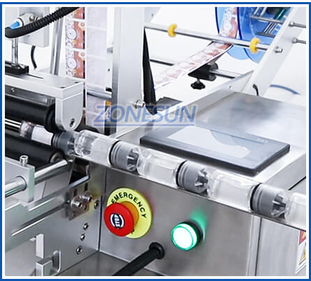 bottle loading structure of semi-automatic label applicator