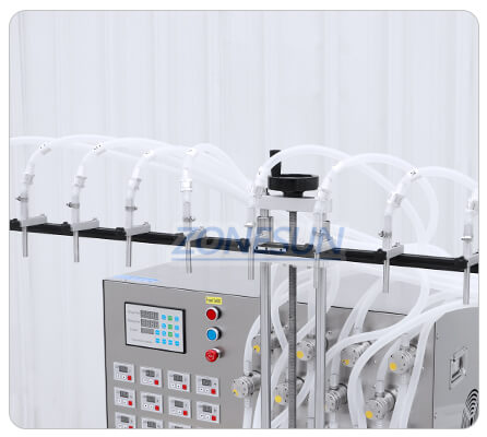 filling nozzle of  semi-automatic liquid soap filling machine