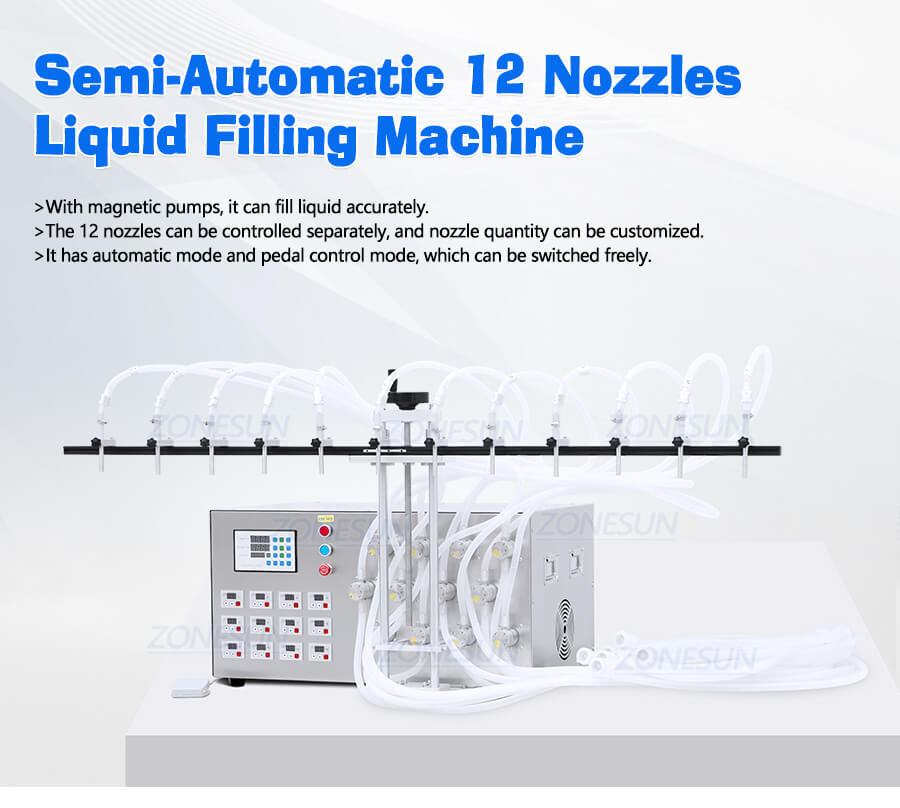 semi-automatic liquid soap filling machine