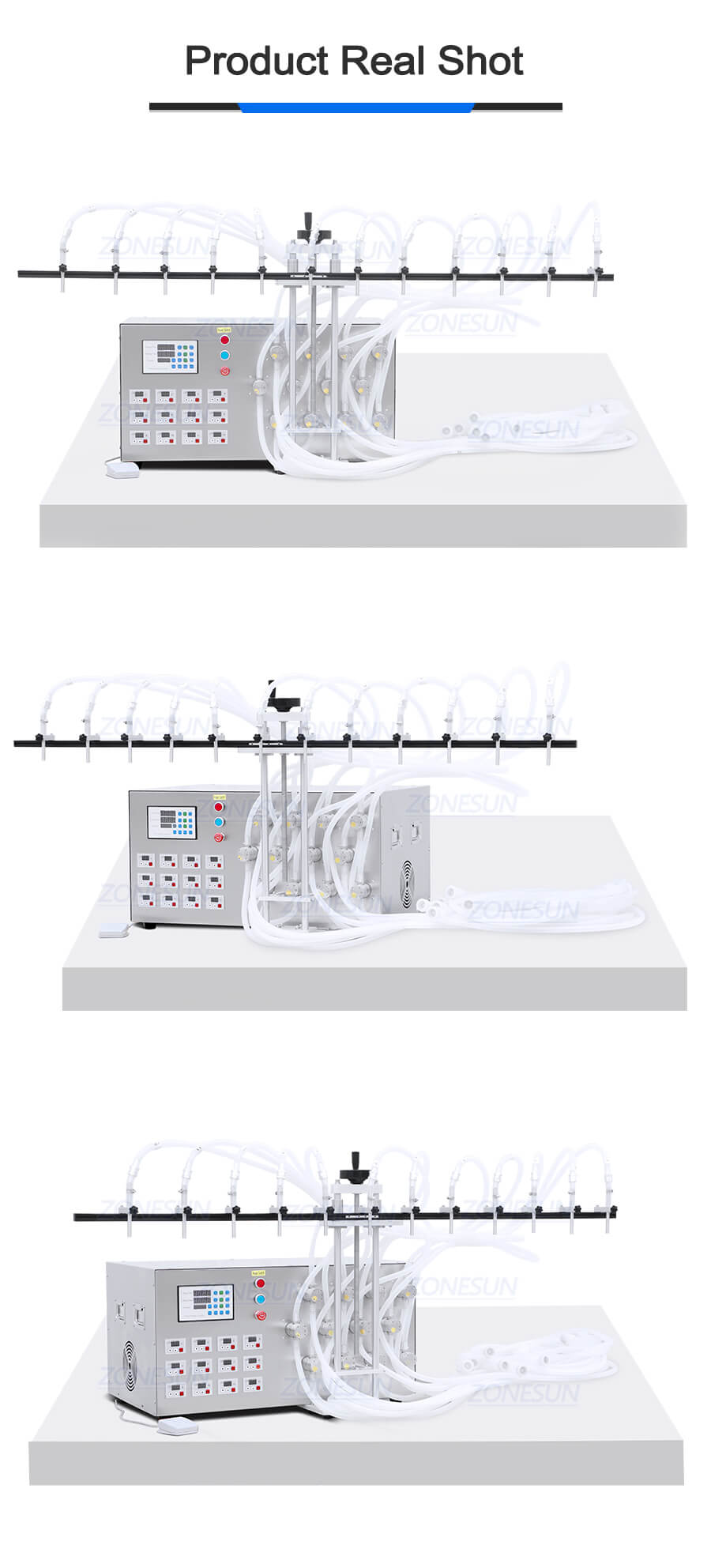 semi-automatic 12 heads liquid soap filling machine