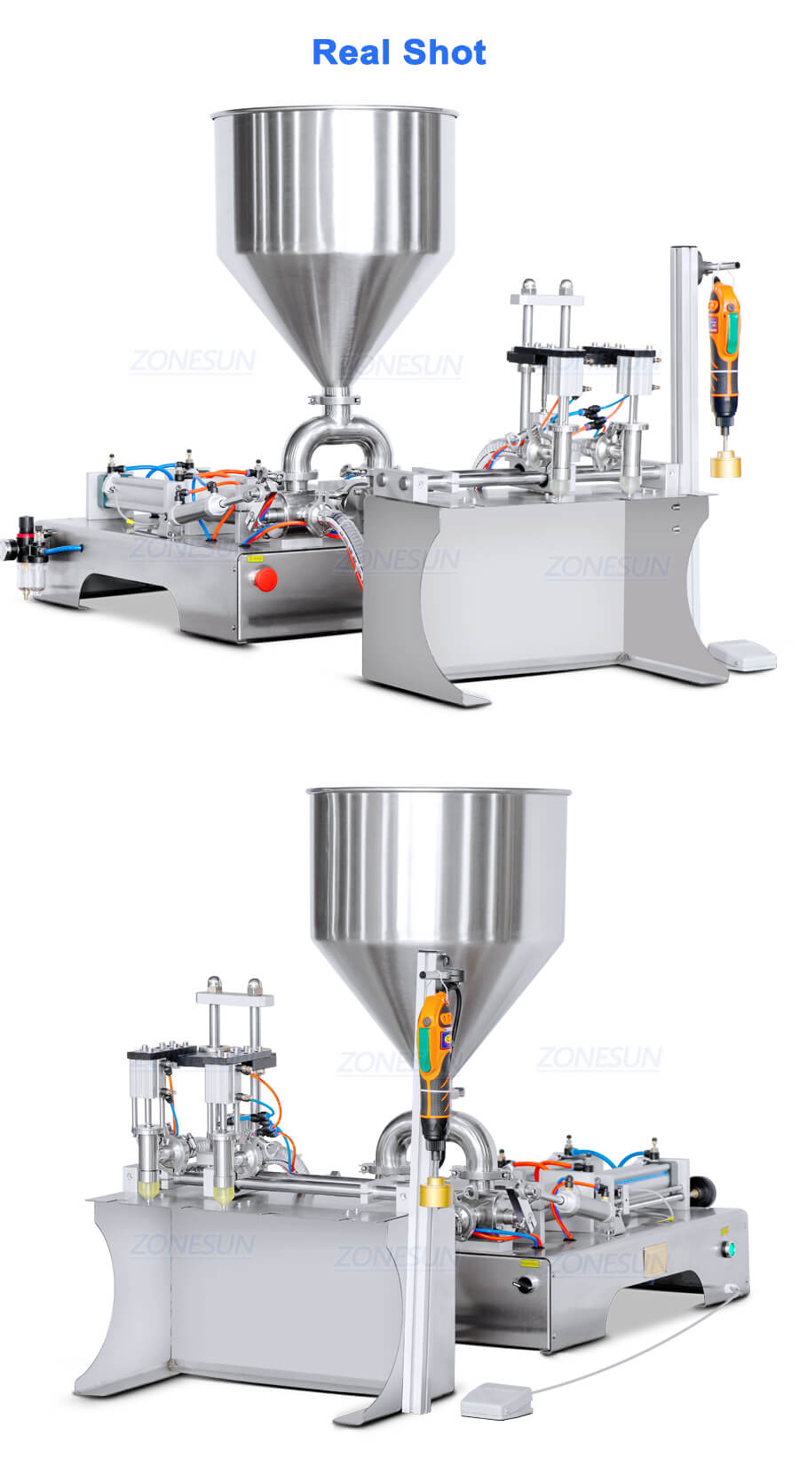 pouch bag filling capping machine