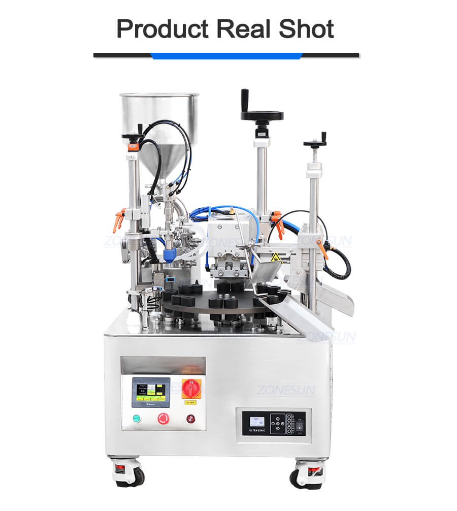 squeezable tube filling sealing machine for cosmetic serum