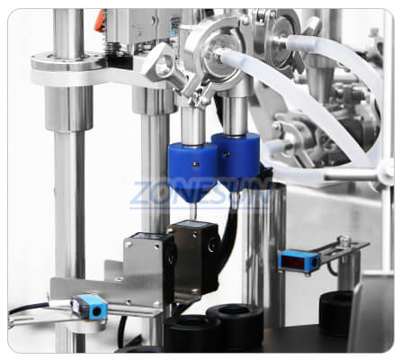 filling nozzle of squeezable tube filling sealing machine