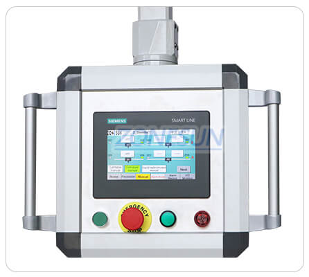 control panel of spout pouch filling capping machine