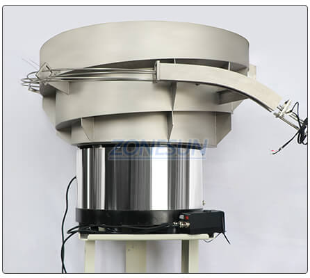 vibratory bowl sorter of spray caps feeding machine