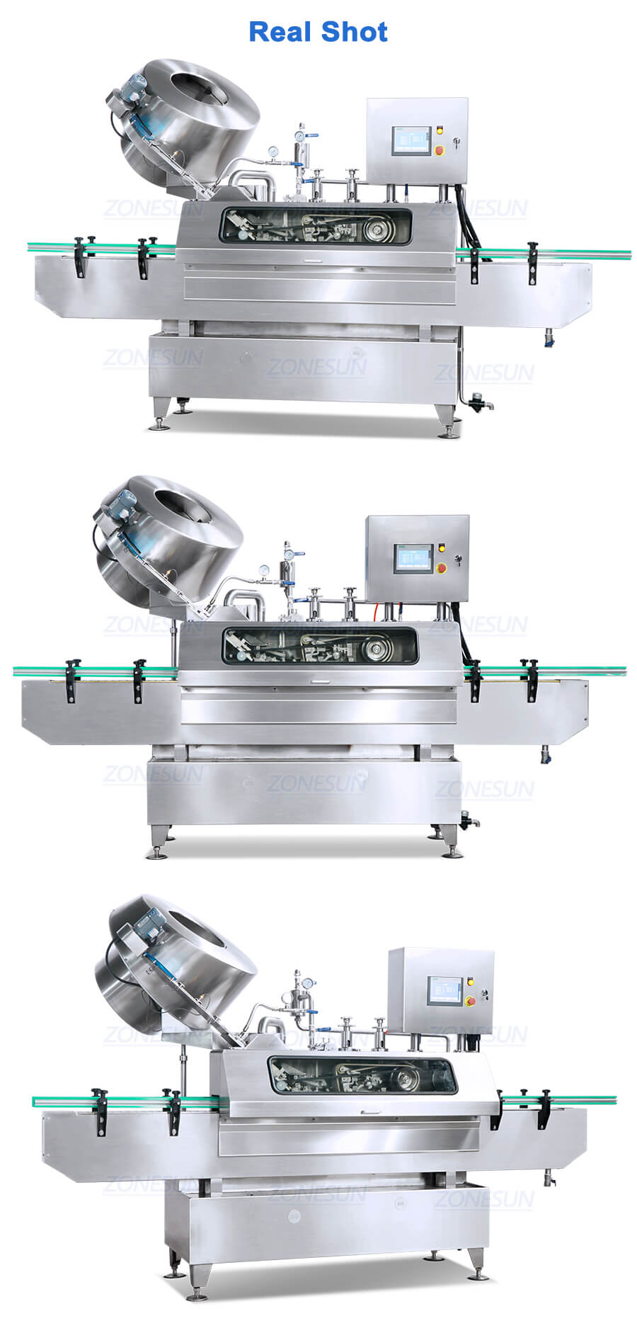 steam vacuum capping machine for jar