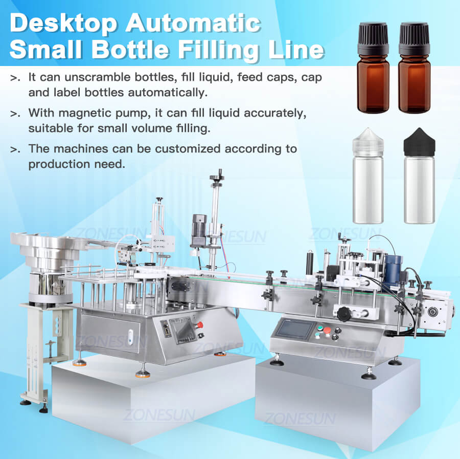 desktop essential oil filling line