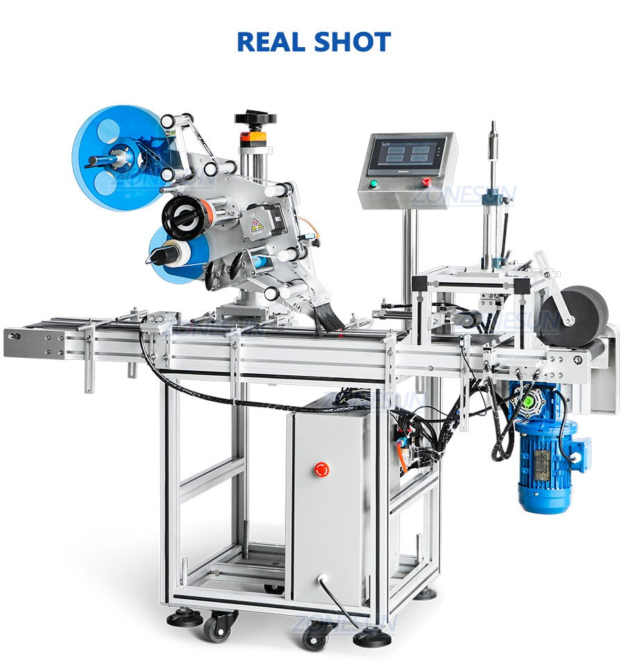 automated three sides labeling machine