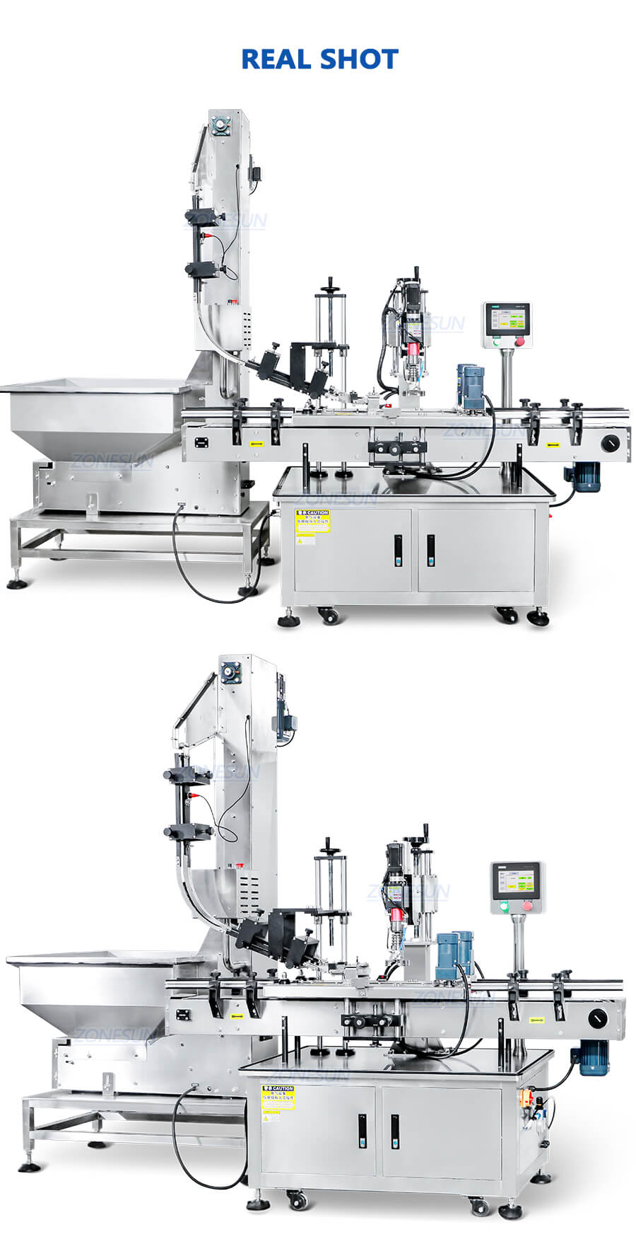 Máquina de capeamento de garrafa de torção automática