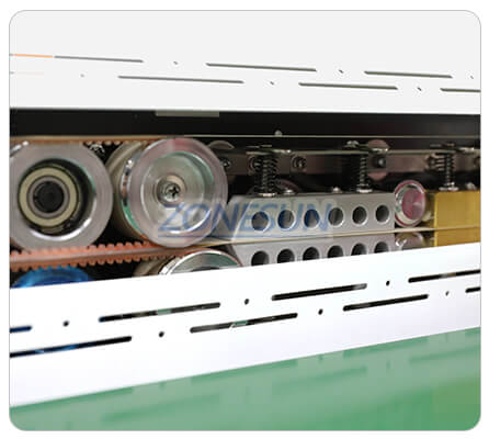 Structure d'étanchéité de la machine d'étanchéité à vide continu