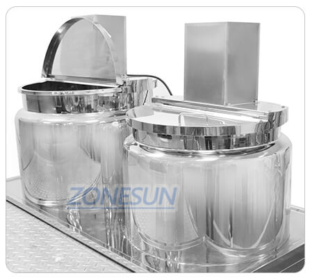 pretreatment system of vacuum homogenizing emulsifier