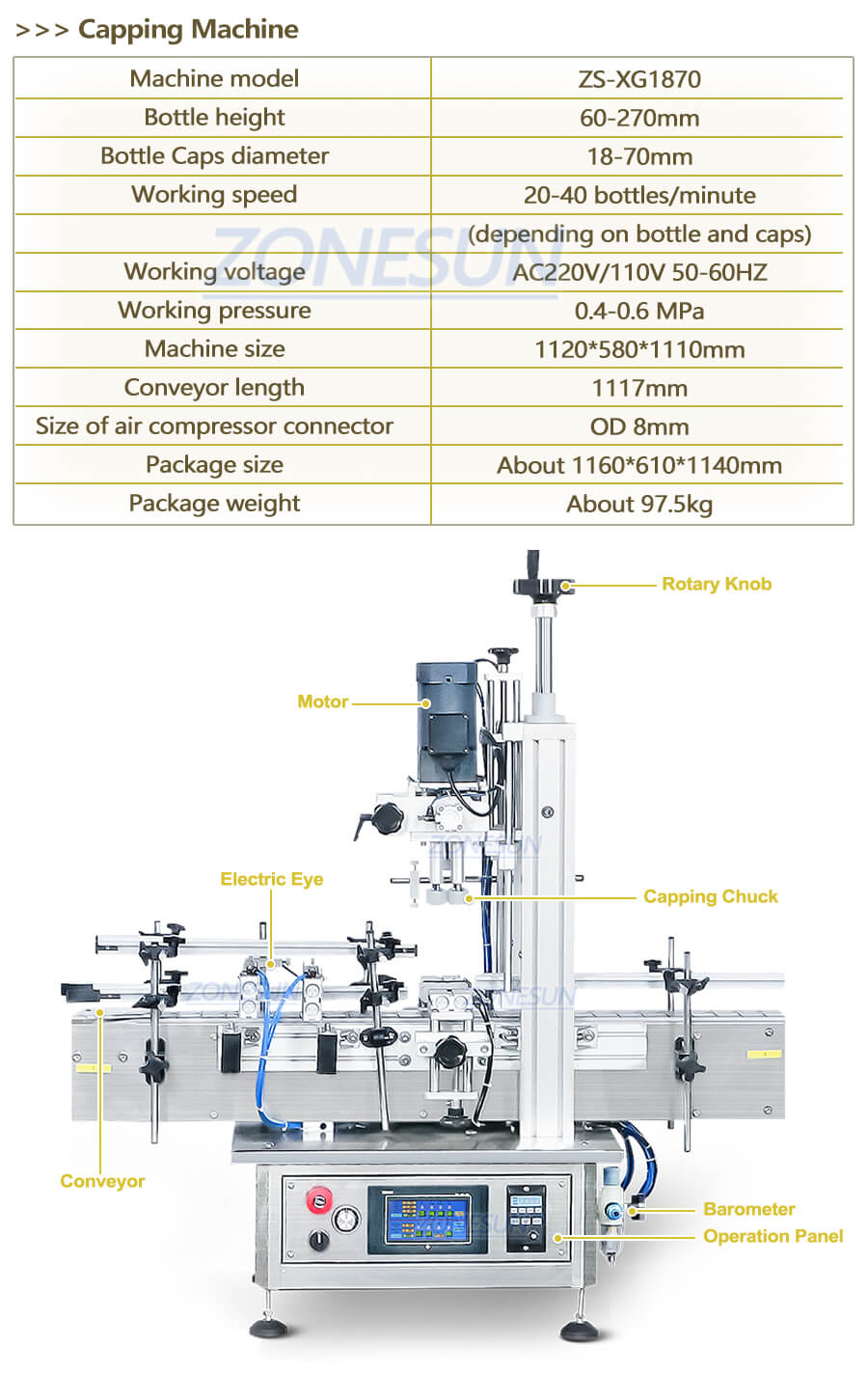 screw capping machine