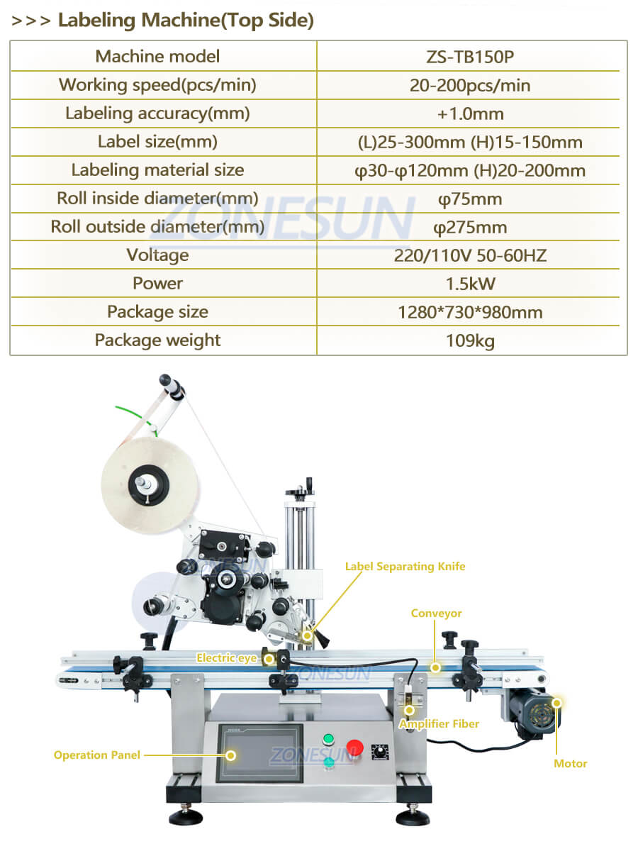 Machine d'étiquetage de surface plate