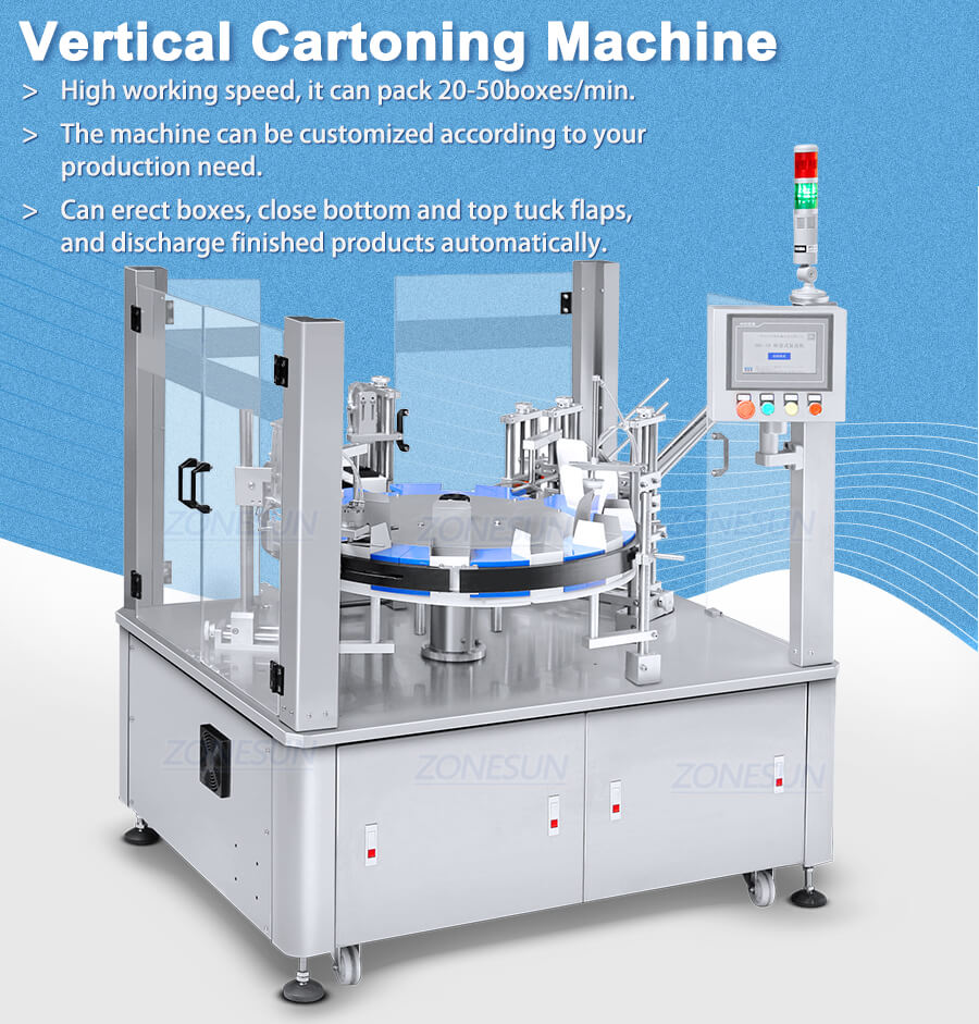 Máquina de caixa vertical