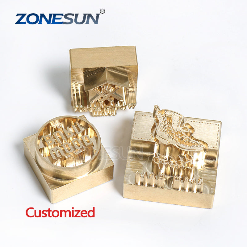 Micro Cut Custom Leather Stamp Micro-branding Iron Embosser Logo Brass Seal  Stamps Leather Tools Custom Mold Hand Knock Mold Wood 