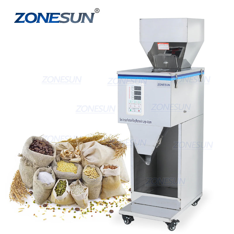 10-999g Granular Powder Materials Weighing Filling Machine For Seeds Coffee Bean Grains