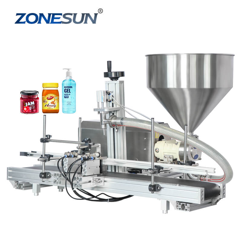 ZONESUN Chili Sauce Tabasco Mixng Filling Machine With Mixer – ZONESUN  TECHNOLOGY LIMITED