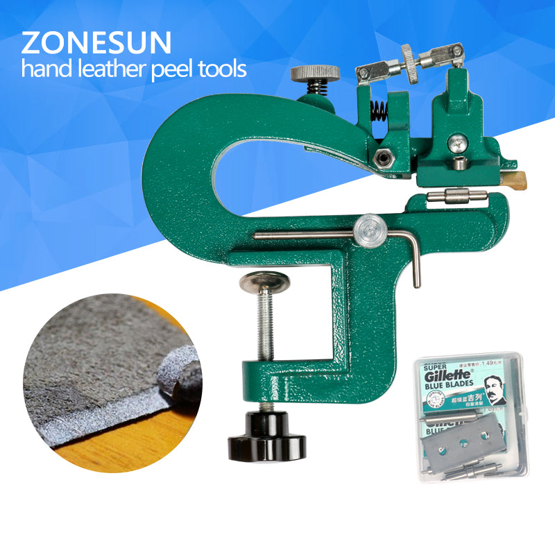 ZONESUN 8116 Manual swing leather skiver,hand leather peel tools