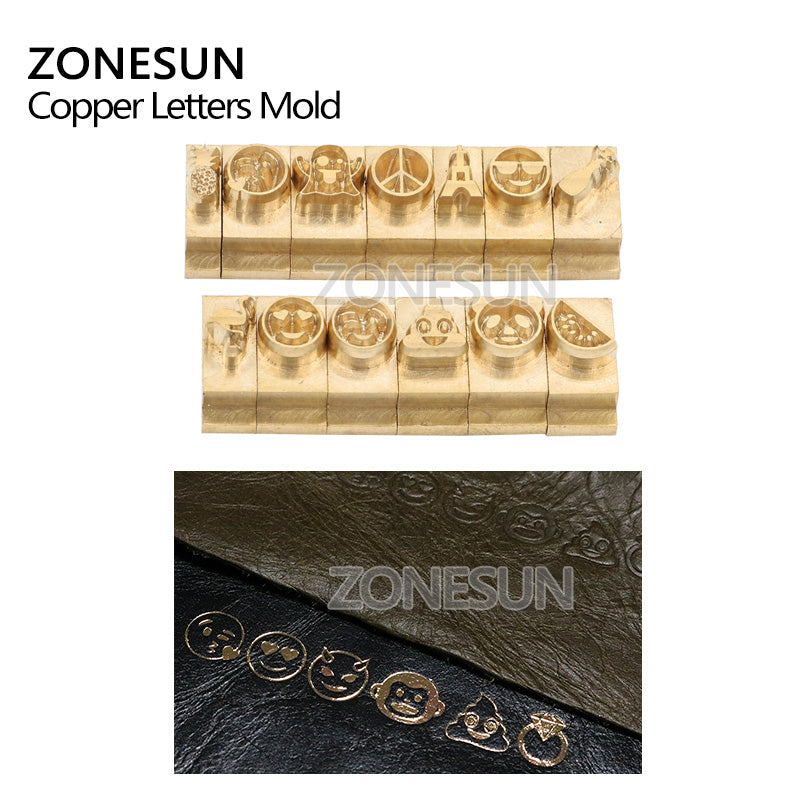 ZONESUN 20mm Thickness Customized Stamp Copper Mold