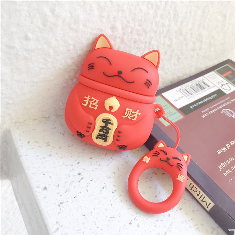  Lucky Cat Airpod Case  Cover 3 Colours Ice Cream Cake