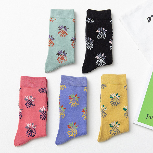 Pastel Pineapple Socks (5 Colours) – Ice Cream Cake