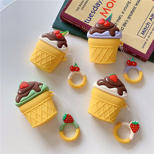 Fruity Ice Cream Airpod Case Cover (4 Designs) – Ice Cream Cake