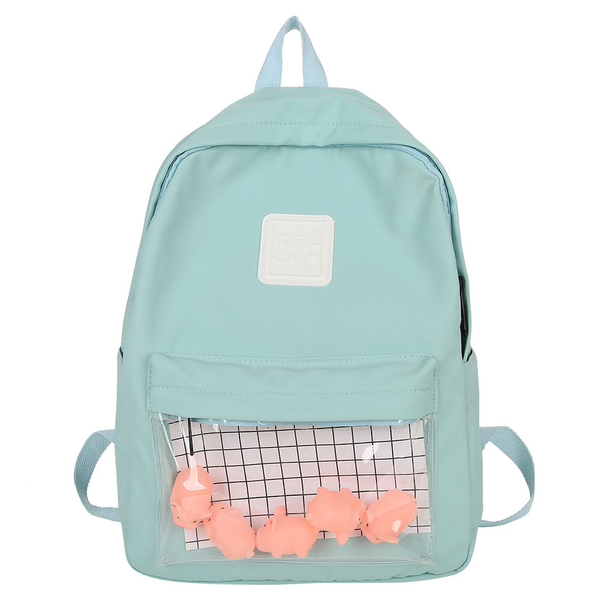 Clear Pocket Pastel Backpack (4 Colours) – Ice Cream Cake