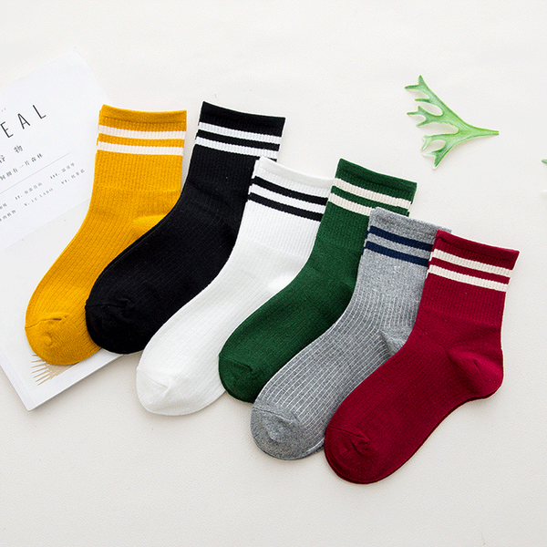 Vintage Style Stripe Ankle Socks (6 Colours) – Ice Cream Cake